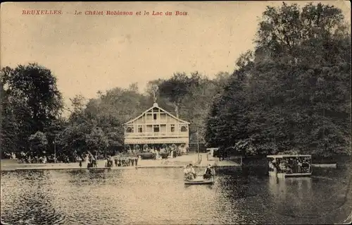 Ak Bruxelles Brüssel, Le Chalet Robinson et le Lac du Bois