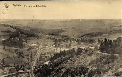 Ak Vielsalm Wallonien Luxemburg, Panorama de Salmchateau