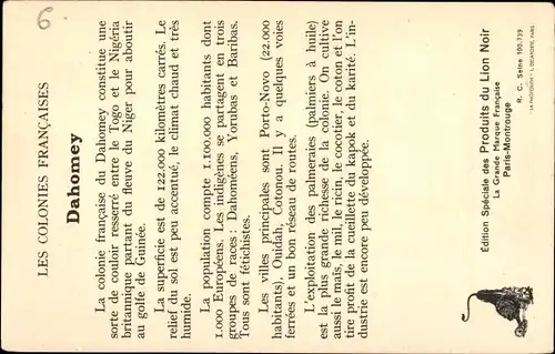 Landkarten Ak Dahomey Benin, Colonies Francaises, Einheimische beim Wasserschöpfen