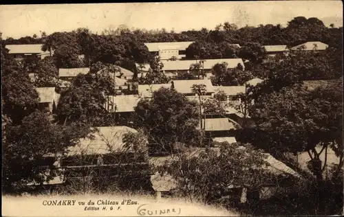 Ak Conakry Konakry Guinea, Vu du Chateau d'Eau