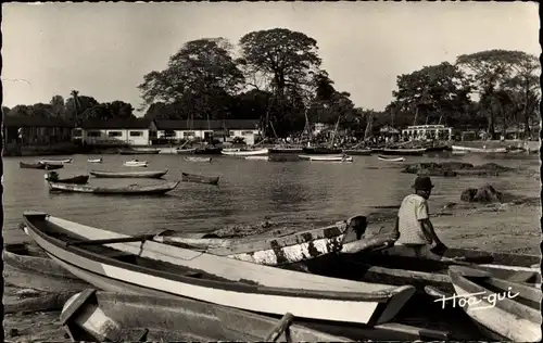 Ak Conakry Konakry Guinea, Le Port de Peche