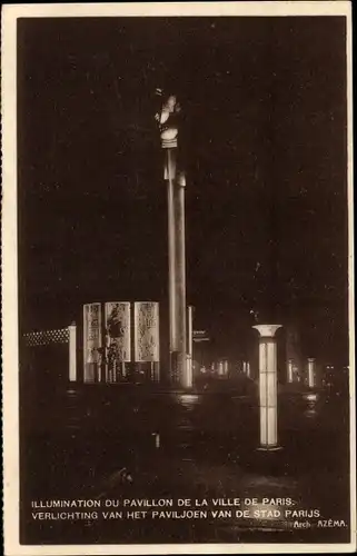 Ak Bruxelles Brüssel, Weltausstellung 1935, Pavillon de la Ville de Paris