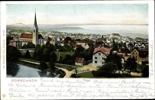 Ak Rorschach Kanton Sankt Gallen Schweiz, Gesamtansicht