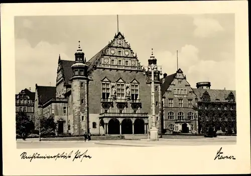 Foto Ak Poznań Posen, Partie an der Reichsuniversität