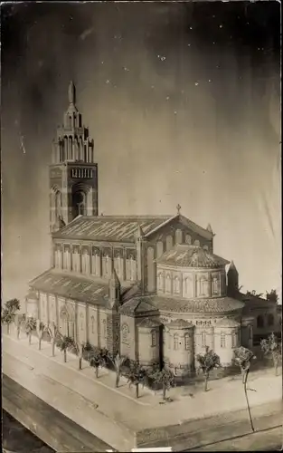 Ak Monreale Sicilia, Modell der Kathedrale