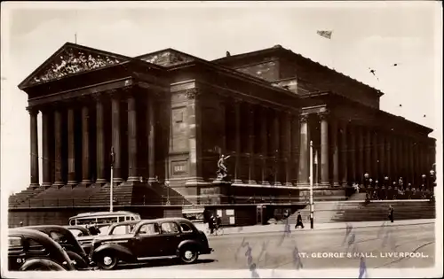 Ak Liverpool North West, St. George's Hall, Side View