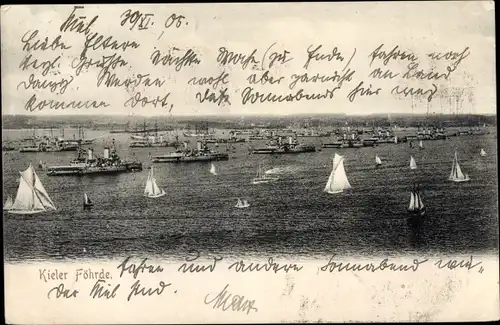 Ak Kiel, Kieler Förde, Kriegsschiffe