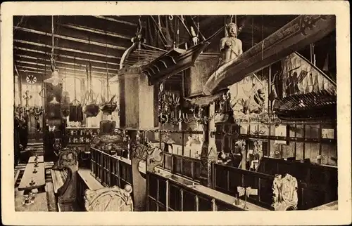 Ak Hansestadt Lübeck, Die Schiffergesellschaft, Innenansicht