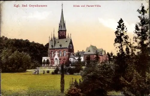 Ak Bad Oeynhausen in Westfalen, Blick auf Farne-Villa