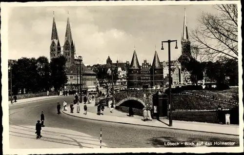 Ak Hansestadt Lübeck, Holstentor