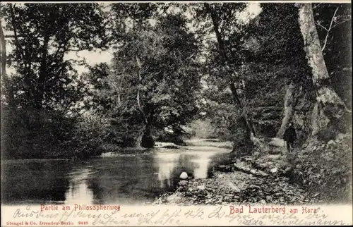 Ak Bad Lauterberg im Harz, Partie am Philosophenweg