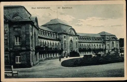 Ak Bad Nenndorf an der Weser, Gr. Badehaus