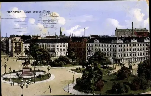 Ak Hannover in Niedersachsen, Ernst August-Platz