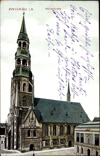 Ak Zwickau in Sachsen, Marienkirche