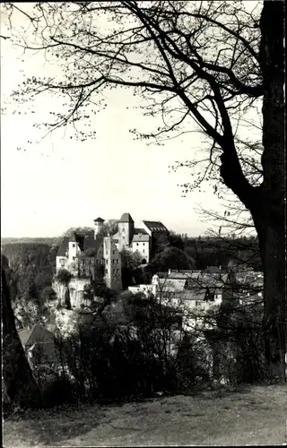 Ak Hohnstein Sächsische Schweiz, Panorama, Schloss