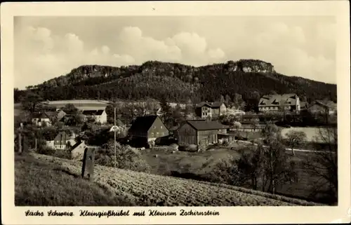 Ak Kleingießhübel Reinhardtsdorf Schöna in Sachsen, Kleinen Zschirnstein, Panorama