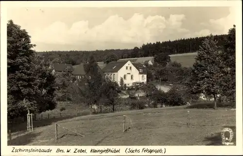 Ak Kleingießhübel Reinhardtsdorf Schöna in Sachsen, Zschirnsteinbaude