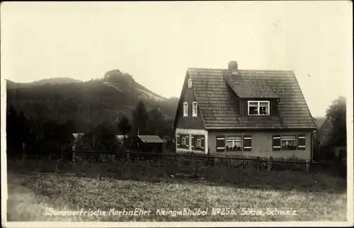 Ak Kleingießhübel Reinhardtsdorf Schöna in Sachsen, Martin Ehrt, Haus