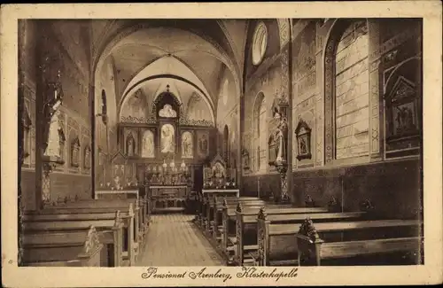 Ak Arenberg Koblenz am Rhein, Pensionat Arenberg, Klosterkapelle