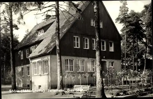 Ak Schöna Sächsische Schweiz, Ferienheim Grenzblick