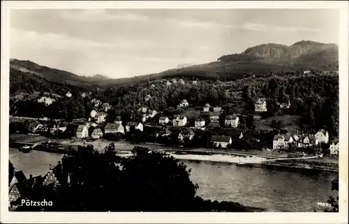 Ak Pötzscha Wehlen an der Elbe Sächsische Schweiz, Panorama