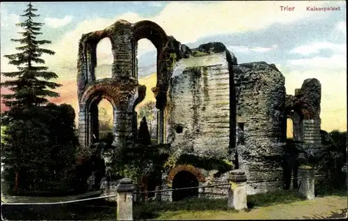 Ak Trier an der Mosel, Kaiserpalast, Ruine