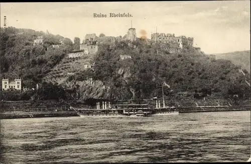 Ak St. Goar am Rhein, Burg Rheinfels, Ruine, Schiff