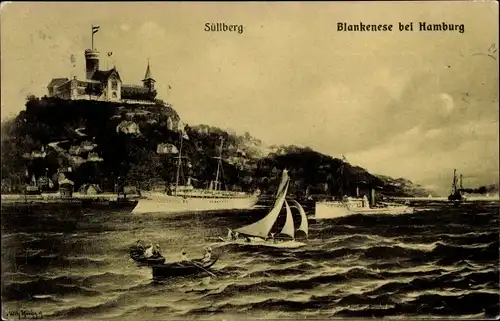 Ak Hamburg Altona Blankenese, Süllberg, Blankenese