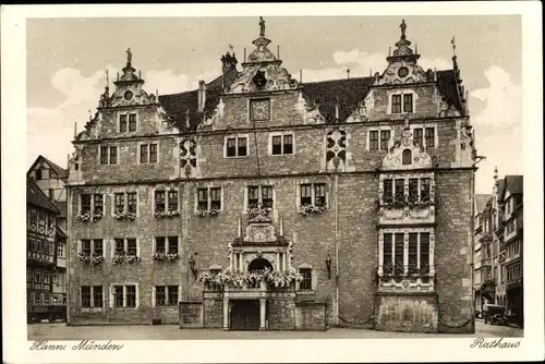 Ak Hann. Münden in Niedersachsen, Rathaus