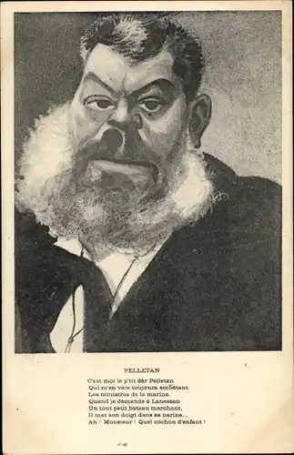Künstler Ak Camille Pelletan, Karikatur