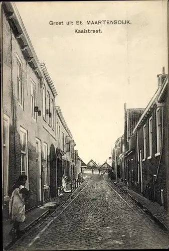 Ak Sint Maartensdijk Zeeland Niederlande, Kaaistraat