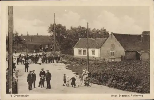 Ak ’s Gravenzande Westland Südholland, Hoek Zeestraat Achterweg