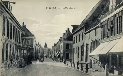Ak Elburg Gelderland, Jufferstraat