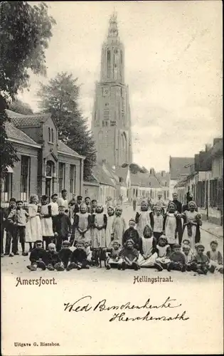 Ak Amersfoort Utrecht Niederlande, Hellingstraat, Kinder, Gruppenaufnahme