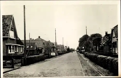 Ak Boornbergum Friesland Niederlande, Nieuwe weg