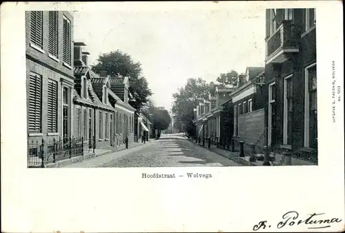 Ak Wolvega Friesland Niederlande, Hoofdstraat