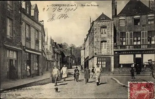 Ak Combourg Ille et Vilaine, Rue de Princes