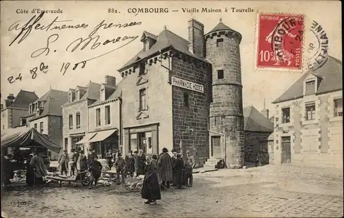 Ak Combourg Ille et Vilaine, Vielle Maison a Tourelle