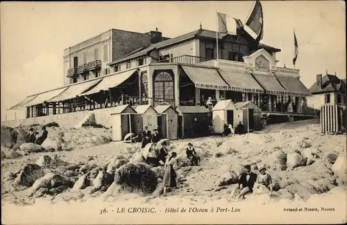 Ak Le Croisic Loire Atlantique, Hotel de l'Ocean a Port Lin