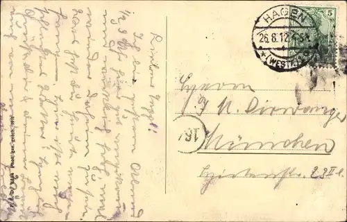 Ak Hagen in Westfalen, Partie am Emilienplatz