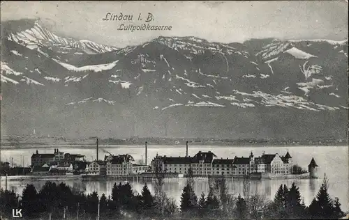 Ak Lindau am Bodensee Schwaben, Luitpoldkaserne