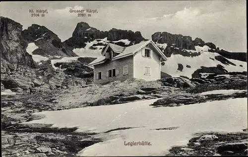 Ak Kanton Glarus, Leglerhütte, Kleiner und Großer Kärpf