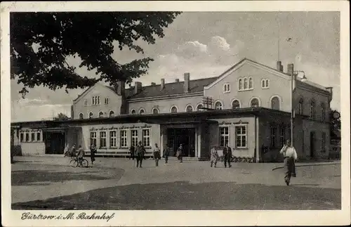 Ak Güstrow in Mecklenburg, Bahnhof
