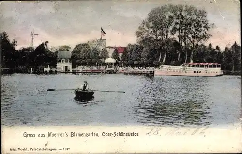 Ak Berlin Köpenick Oberschöneweide, Moerner's Blumengarten