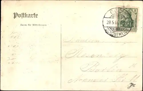 Ak Berlin Köpenick Oberschöneweide, Moerner's Blumengarten