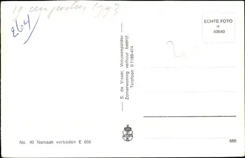 Ak Vrouwenpolder Walcheren Zeeland Niederlande, N. H. Kerk