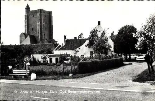 Ak Sint Anna ter Muiden Sluis Zeeland, Oud Burgemeesterswoning