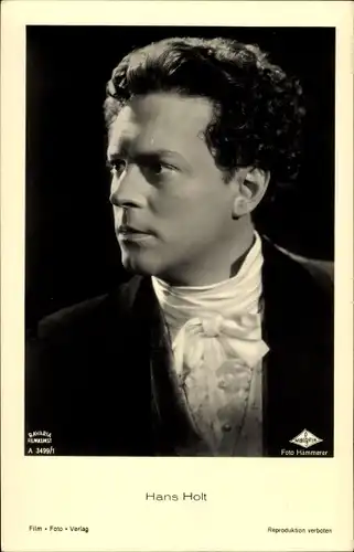 Ak Schauspieler Hans Holt, Portrait