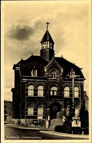 Ak Brunssum Limburg Niederlande, Gemeentehuis