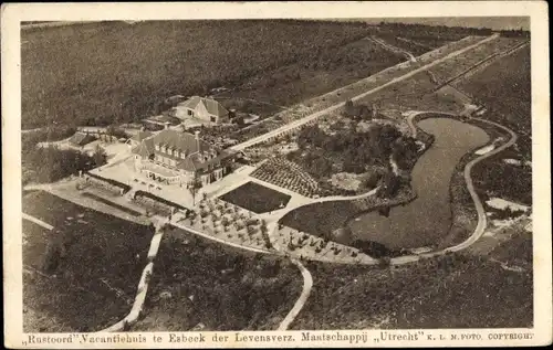 Ak Esbeek Nordbrabant Niederlande, Rustoord Vacantiehuis, Luchtfoto